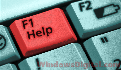 windows 10 f1 help